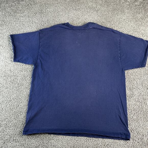 Yankees Stand For The Flag Shirt Mens 2XL Blue Hanes Patriotic Cross Graphic Tee - Picture 6 of 11